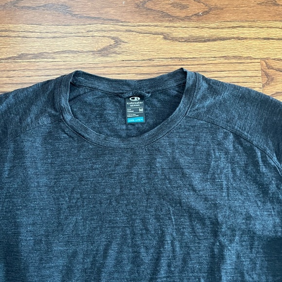 ICEBREAKER Merino Wool Base Layer Gray M - Picture 2 of 3